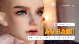 A4 Bai Di - BJD Face-up Commission #balljointeddoll #bjdfaceup #dollmakeup #bjd #customdoll
