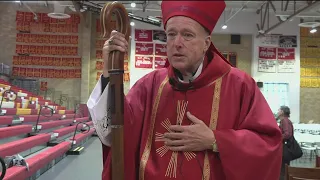 Cardinal Designate Robert McElroy holds first mass since historic announcement