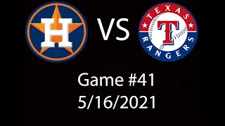 Astros VS Rangers  Condensed Game Highlights 5/16/21