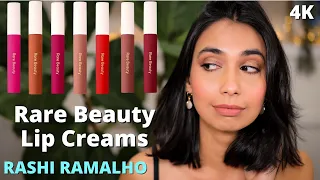 Rare Beauty Lip Cream Swatches on Brown Skin