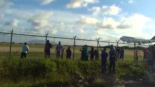 Chegada do Avião do Iron Maiden em Fortaleza em 23/03/2016