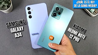 ¿Cual es el mejor GAMA MEDIA de 300€? 📱 Xiaomi REDMI Note 12 PRO vs SAMSUNG A34 | COMPARATIVA