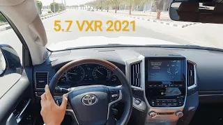 تجربة احساس سائق تويوتا لاندكروزر 2021 5.7 v8 VXR من منظور السائق