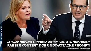 BUNDESTAG: Dobrindt nennt Faeser „das Trojanische Pferd zur Verschärfung der Migrationskrise“
