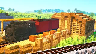 I Built a FREIGHT HOUSE in Minecraft