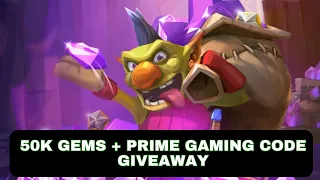 Lords mobile - 50k Gems + prime gaming code Giveaway