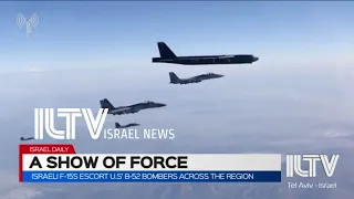 Israeli f-15s escort US’ B-52 bombers across the region