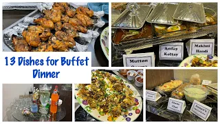 13 Buffet Dinner Dawat Dishes Recipes|Simple and Easy ways to host WOW Dawat Vlog by Anaya Umair