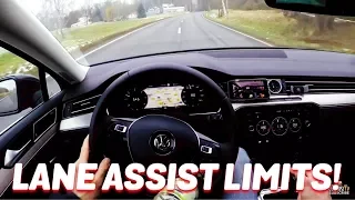 LANE ASSIST LIMITS POV - VW PASSAT 2018