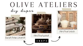 recreating expensive OLIVE ATELIERS decor✨DIY dupes on a budget!