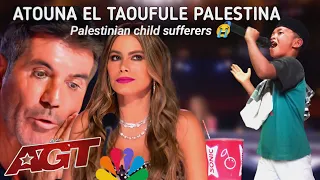 America's got talent  Participants Makes The Jury Cry song k atouna taofule Palestina child sufferes