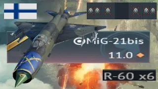 finnish mig21 with 6 R60 missiles experience