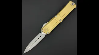 Microtech Combat Troodon Gen III D/E OTF Tan Apocalyptic M390MK