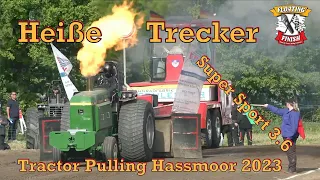 Traktoren unter Feuer! Super Sport 3.6to beim Tractor Pulling Hassmoor 2023