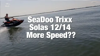 SeaDoo Spark Trixx Solas 12/14 Vs Stock Impeller Test (2021 Model)