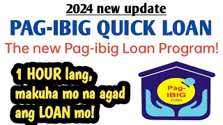 PAG-IBIG QUICK LOAN, the new Pag-ibig Loan Program,Alamin!