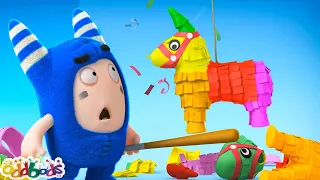 Piñata Panic | Oddbods - Food Adventures | Cartoons for Kids