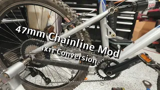 MTB Chainline Mod: Spacing a SLX crank set for my Gary Fisher frame
