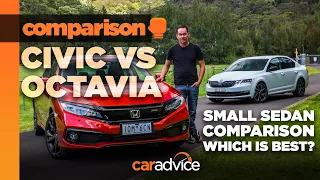 2019 Honda Civic RS v Skoda Octavia Sport: small sedan (saloons) comparison | CarAdvice