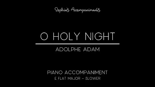 O Holy Night (Cantique de Noël) by Adolphe Adam - Piano Accompaniment in Eb Major - Slower