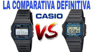 Comparativa Casio F-91W Vs. Casio F-105