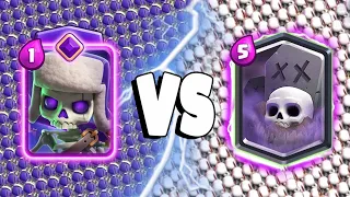 EVOLVED SKELETONS Vs GRAVEYARD - Clash Royale Battle