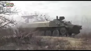 Shturm S tank destroyed by ATGMs Anti Tank Missiles as Russians fight in Kharkiv