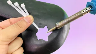 Ingenious Method! Fix All Plastic Parts Using Cable Ties CT DIY