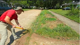 She was skeptical, but COULDN'T turn down a FREE LAWN MAKEOVER