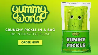 Soo crunchy! Kidrobot drops new Yummy World Pickle in a Bag Plush at Kidrobot.com!