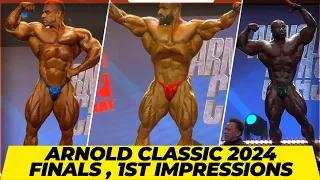 Arnold Classic 2024 finals open bodybuilding .  1st IMPRESSIONS + Did Samson close the gap ?