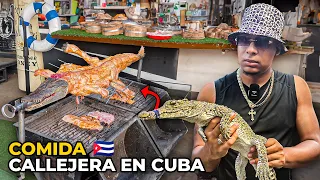 Dia9 : COMIDA CALLEJERA EN CUBA ( Wao ! Comen cocodrilos !