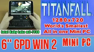 GPD WIN 2 Titanfall on Handheld Mini PC - 256 GB SSD 8GB RAM Intel Core m3-7Y30 HD 615