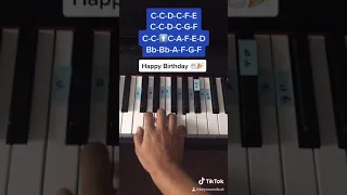 TikTok  - Happy Birthday Piano Tutorial