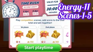 June's journey Time Rush Today Competition scene shift 9-11/4/24 Energy 11 Scenes 1 to 5