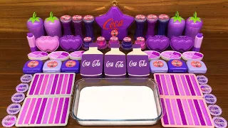 PURPLE COCACOLA !Mixing random into GLOSSY SLIME !Satisfying Slime Mixing #479