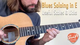 How to Solo Over a Blues in E  - The 1 to 4 Change