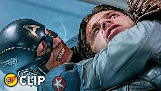 Captain America vs Bucky - Battle at Triskelion (Part 1) | Captain America The Winter Soldier (2014)