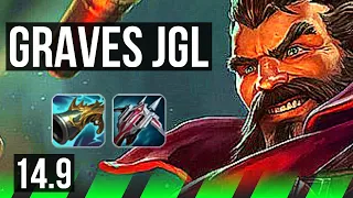 GRAVES vs RENGAR (JGL) | 9/2/9, Godlike | BR Master | 14.9