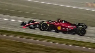 Leclerc and Sainz FIRST LAPS with NEW Ferrari F1-75 2022 | Pure Sound in Fiorano