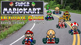 #MarioKart Super Mario Kart - SNES - ULTIMATE GUIDE - ALL Tracks, ALL Shortcuts, ALL Secrets, 100%!