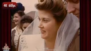 A Vintage Bride in WW2 Paris 1945: 4K Restored w added sound