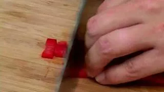 Cooking Tips : How to Dice Red Bell Peppers