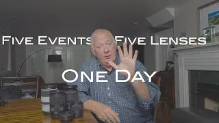 Five Events.  Five Lenses.  One Day.