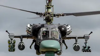 Ukrainian paratroopers destroyed the commander's Russian helicopter KA-52 "Alligator"