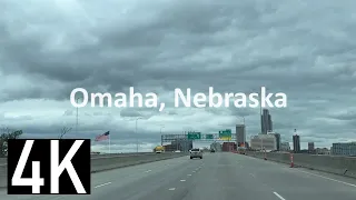 Driving in Omaha, Nebraska 4K Street Tour - Downtown Omaha