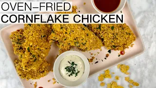 OVEN FRIED CORNFLAKE CHICKEN TENDERS