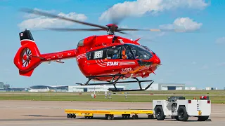 STARS Air Ambulance Departure! Airbus H145-D3 | Calgary Intl Airport (4K)
