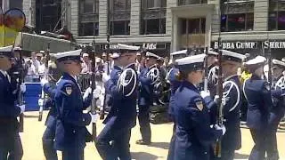 U.S. Coast Guard's Silent Drill Team in Times Square