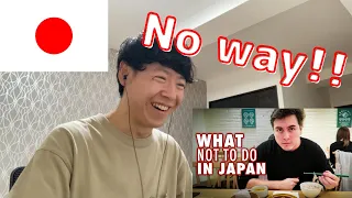 A Japanese guy reacts to "12 Things NOT to do in Japan"